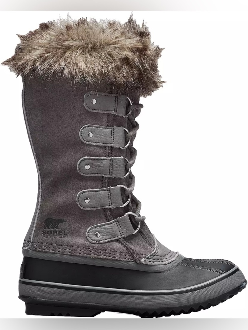 Sorel‎ Joan of Arctic Waterproof Winter Faux Fur Boots Gorp Granola Snow